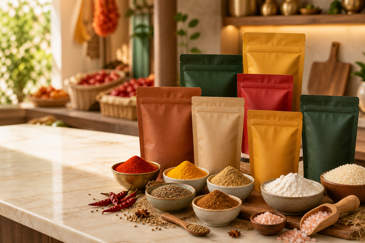 Fresh Pulses pouches and grocery bowls